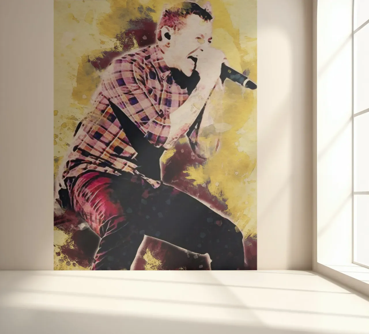 Smudge Chester Bennington on stage photo wallpaper by Gunawan Rb