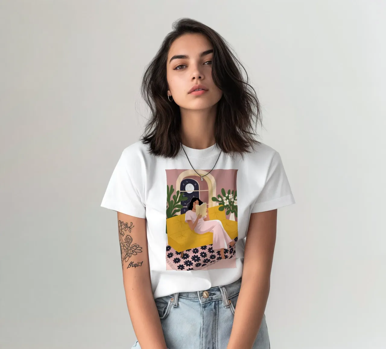 Oasi di tranquillità all'interno t-shirt da Nebula Verse
