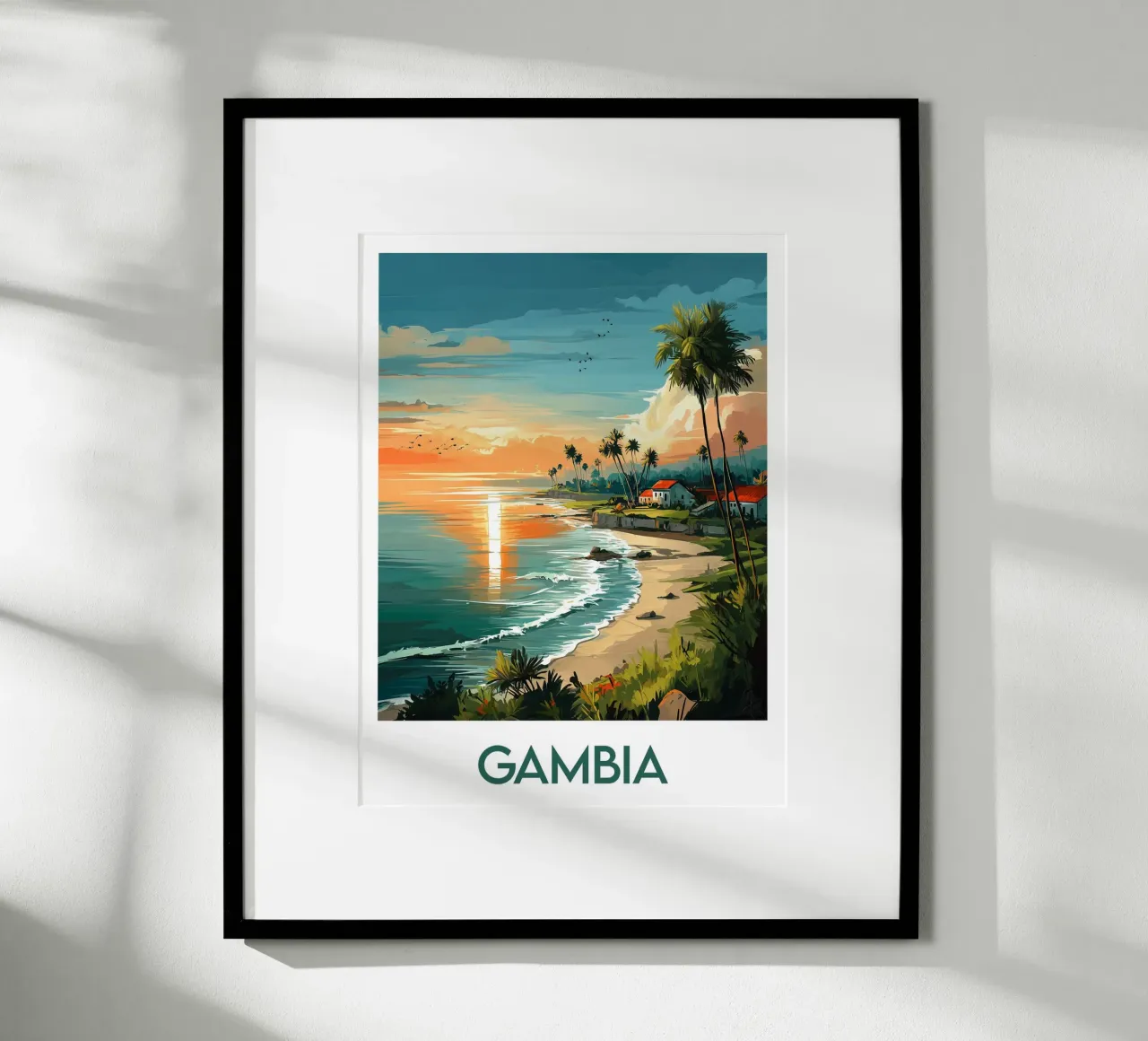 Affiche Gambie poster da Frame the World
