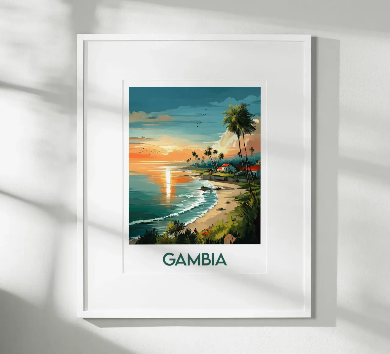 Affiche Gambie poster da Frame the World