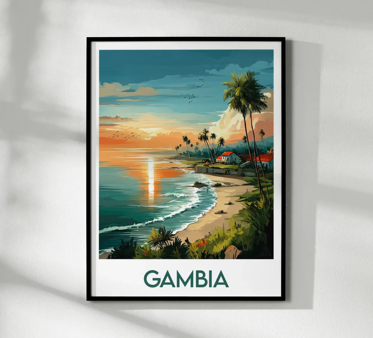 Affiche Gambie poster da Frame the World
