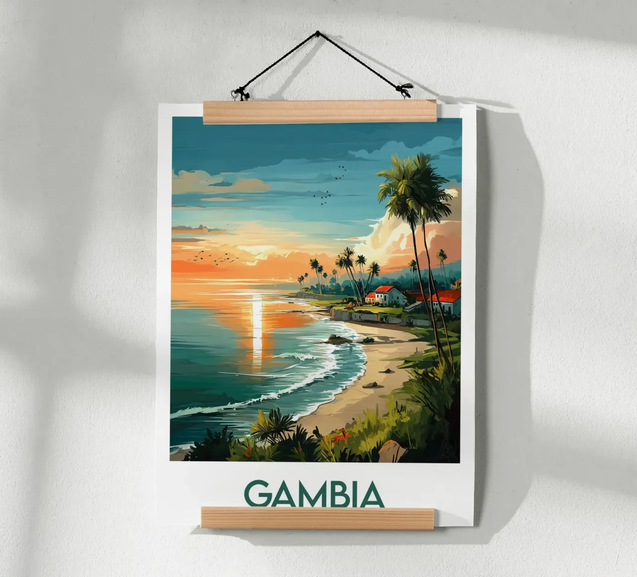 Affiche Gambie poster da Frame the World