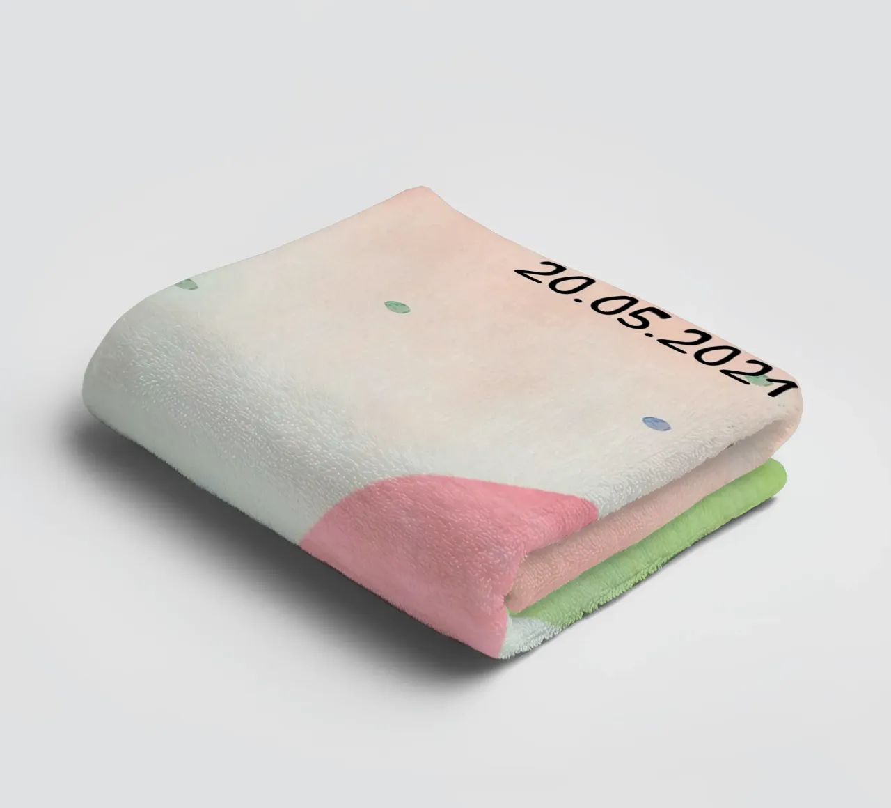 Tanzender Affe auf Regenbogen - Geschwistermotiv 1 towel by maramirage