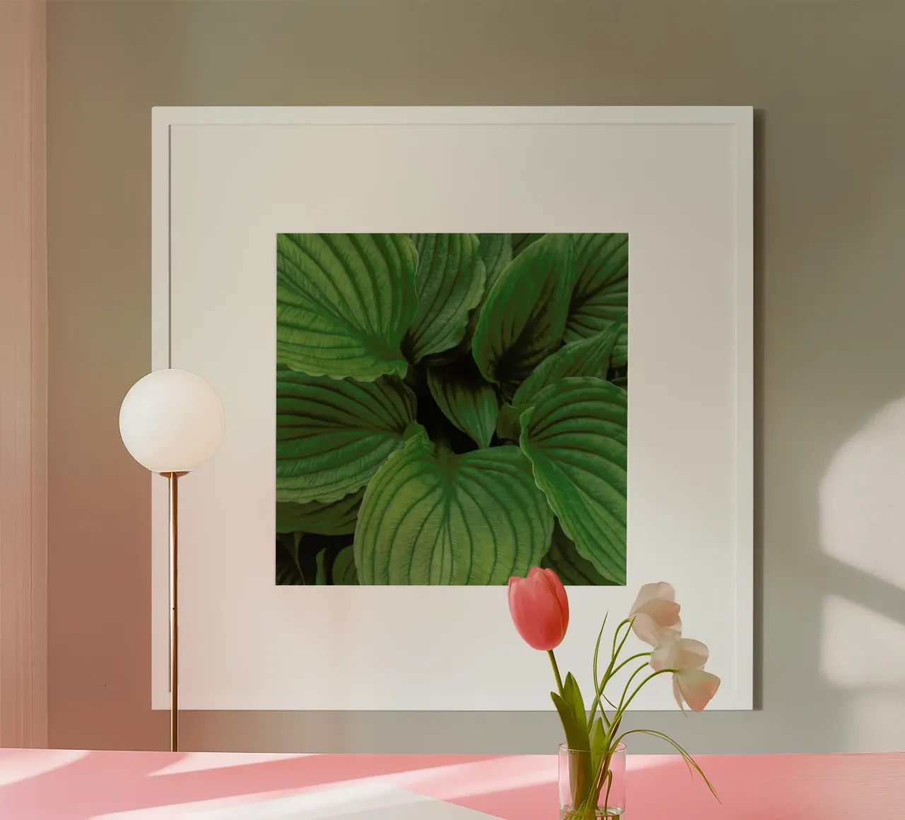 Loving The Leaves 1 poster con telaio in alluminio da Nur Mut