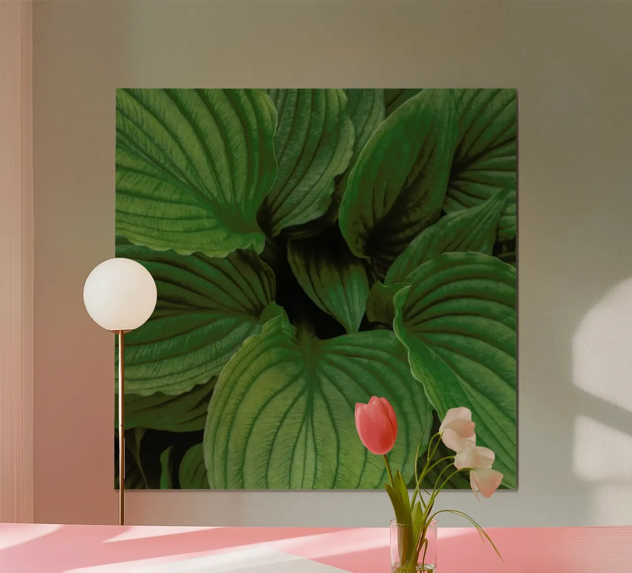 Loving The Leaves 1 poster con telaio in alluminio da Nur Mut