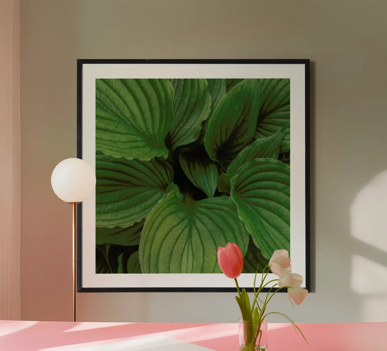 Loving The Leaves 1 poster con telaio in alluminio da Nur Mut