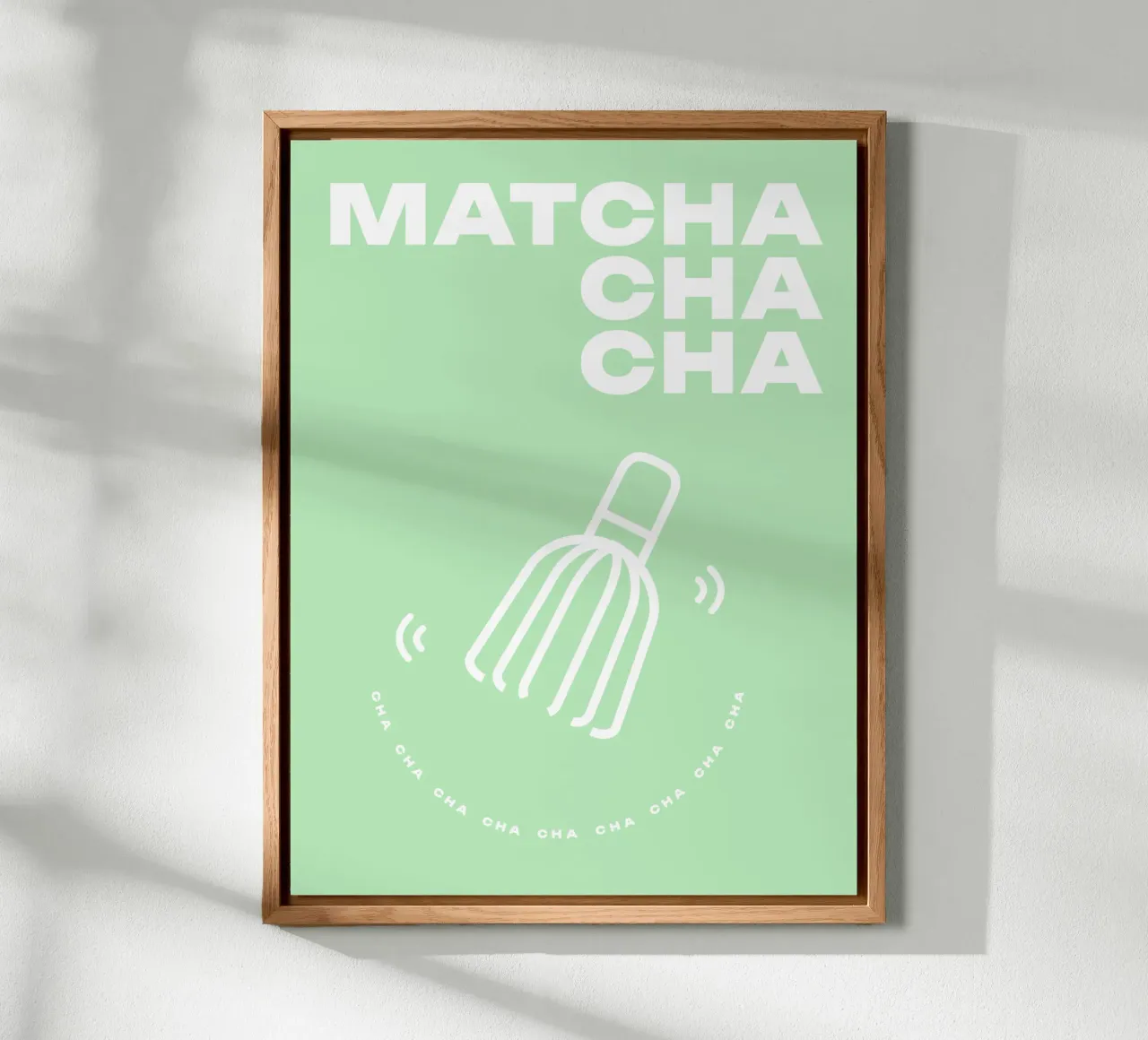 Matcha-cha-cha whisk dance alluminio dibond da Bureau Purpur