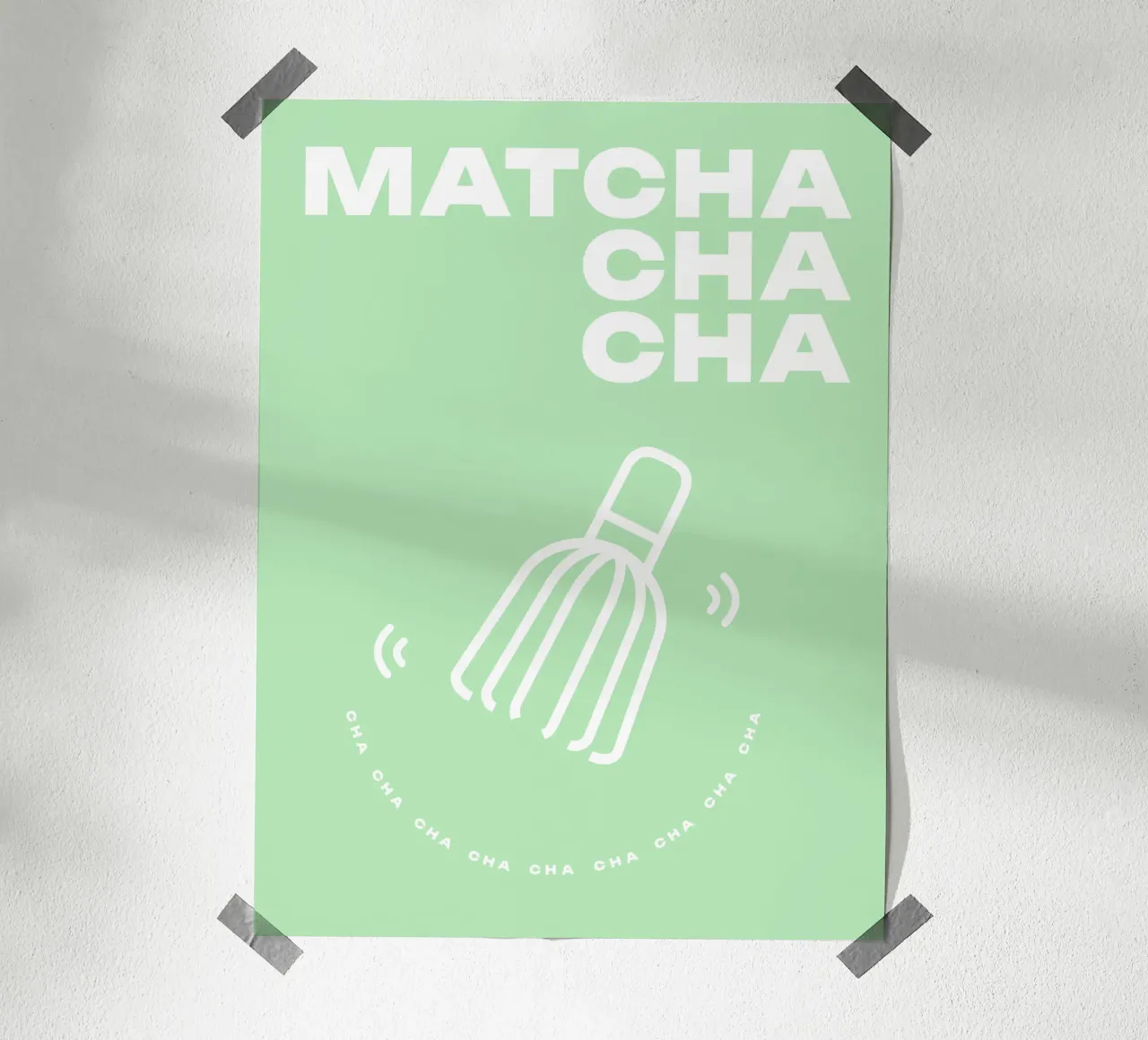 Matcha-cha-cha whisk dance carta hahnemühle da Bureau Purpur