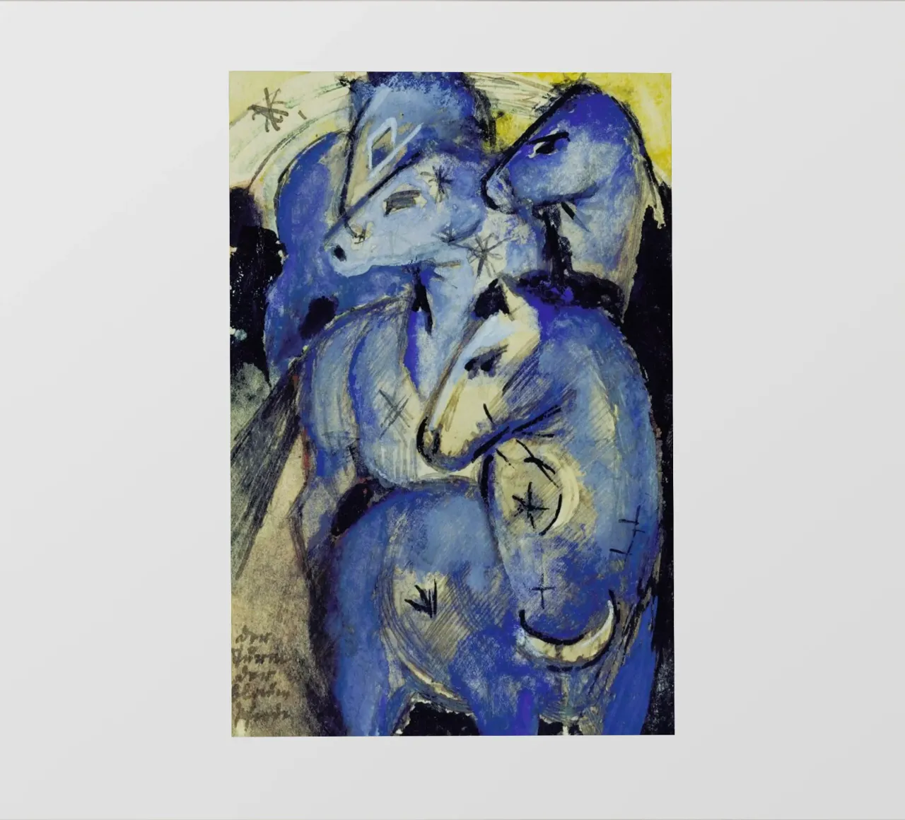 Franz Marc - Tower of Blue Horses telo in pvc da ARTOTHEK