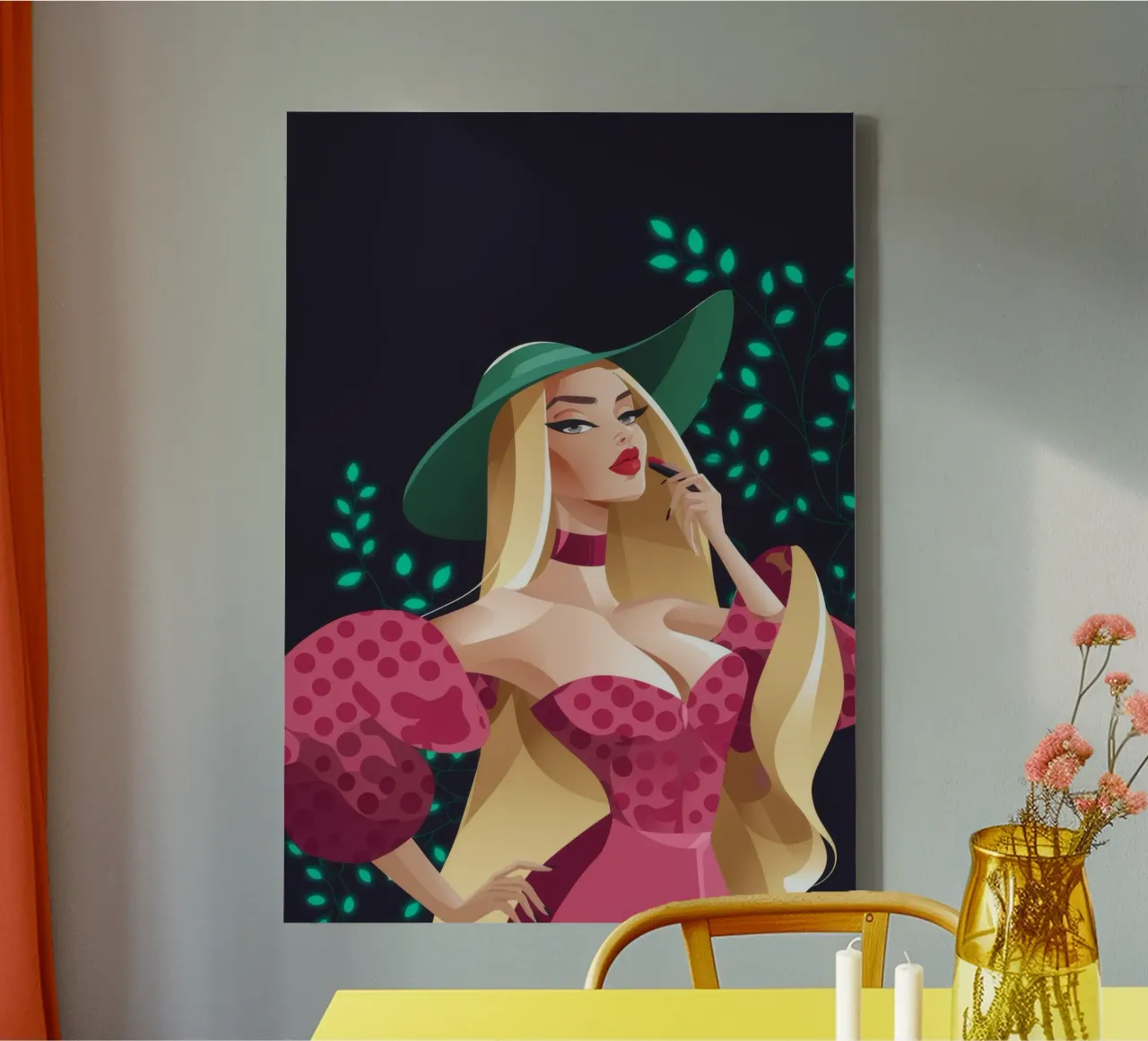 Glamorous Fashion Statement canvas by Nebula Verse