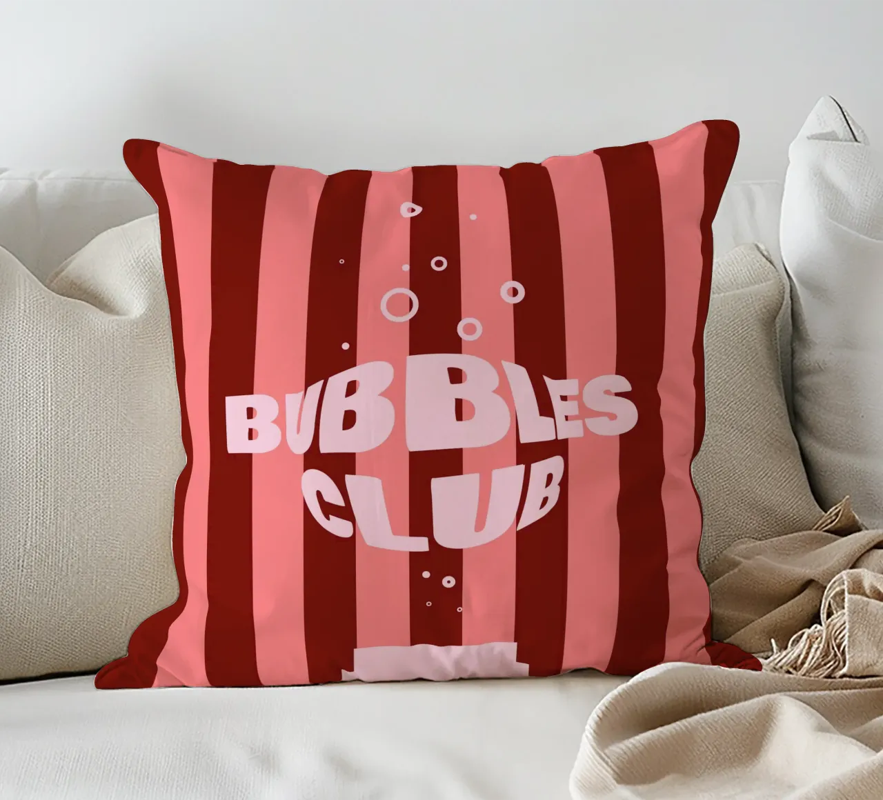 Bubbles Club II cuscino da Bureau Purpur