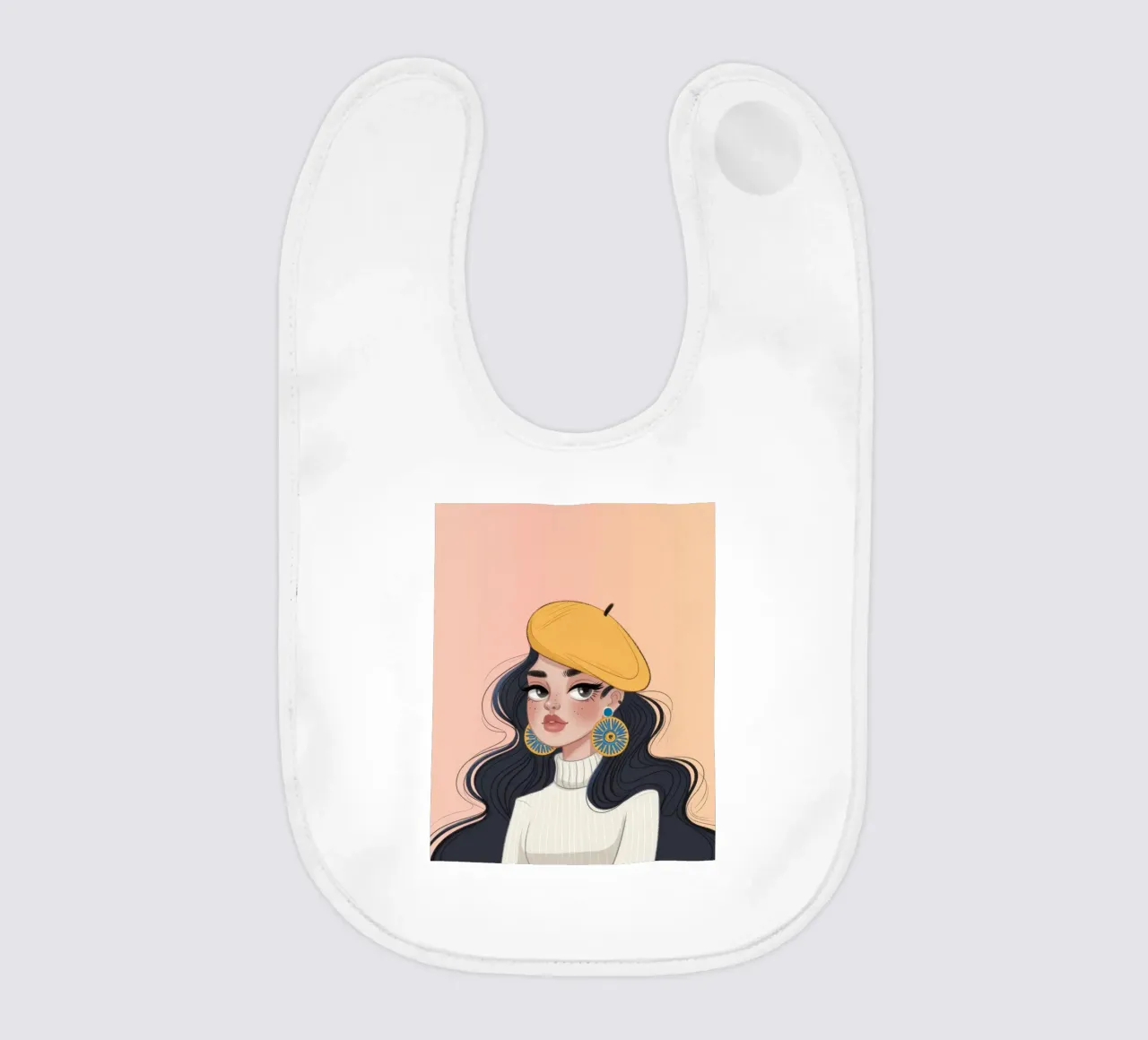 Chic Autumn Vibes baby bib by Nebula Verse