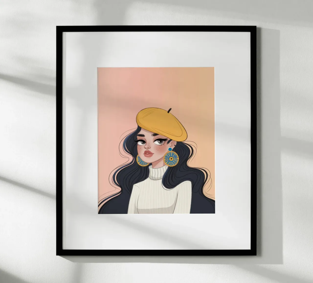 Vibrazioni autunnali chic poster con telaio in alluminio da Nebula Verse