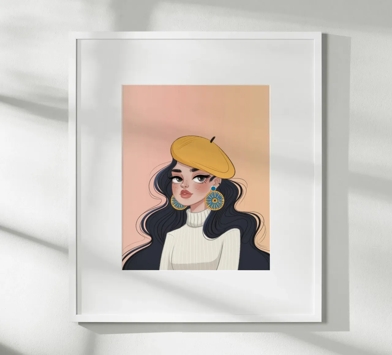 Vibrazioni autunnali chic poster con telaio in alluminio da Nebula Verse