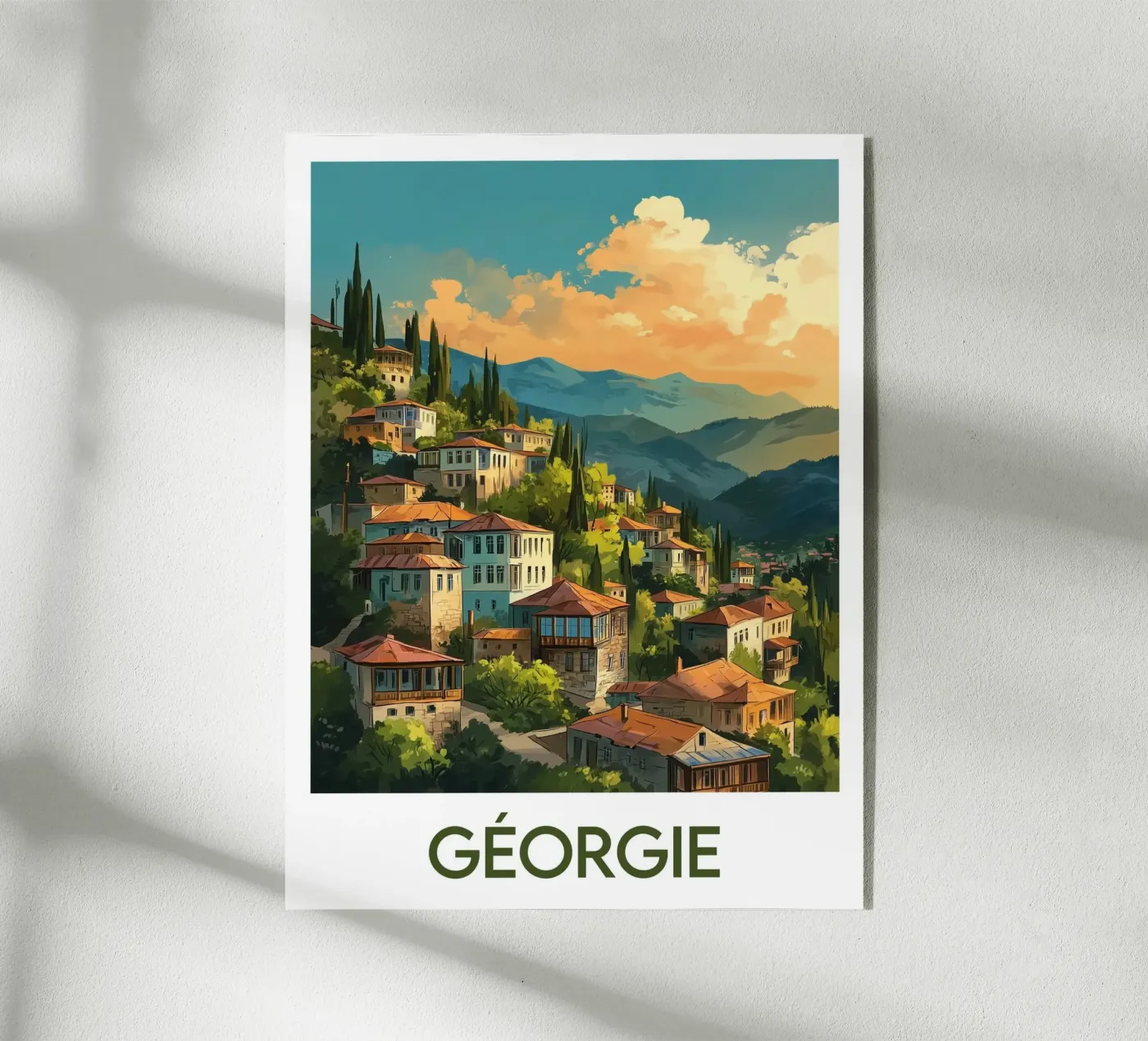 Poster della Georgia plexiglass da Frame the World