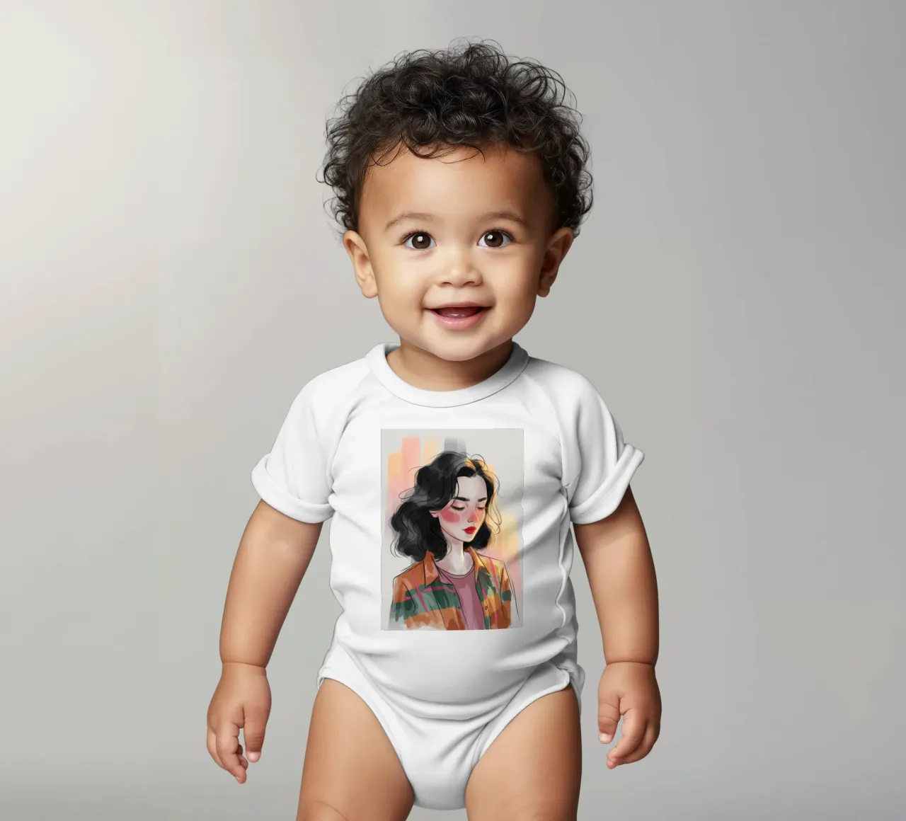 Estilo artístico informal body de bebé de Nebula Verse