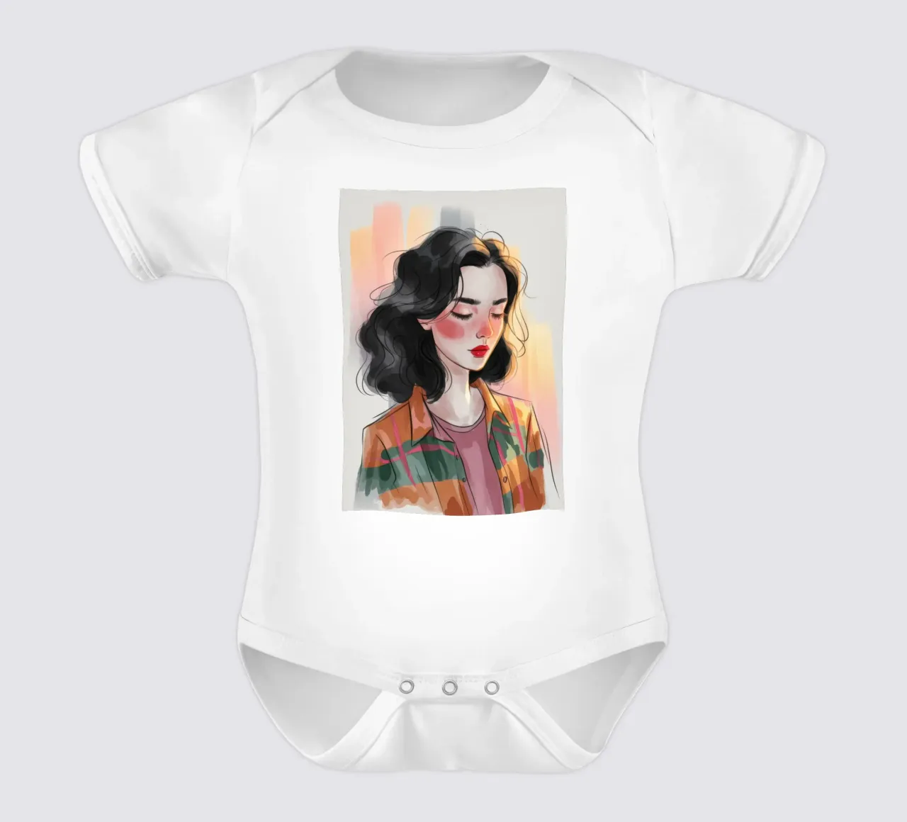 Estilo artístico informal body de bebé de Nebula Verse