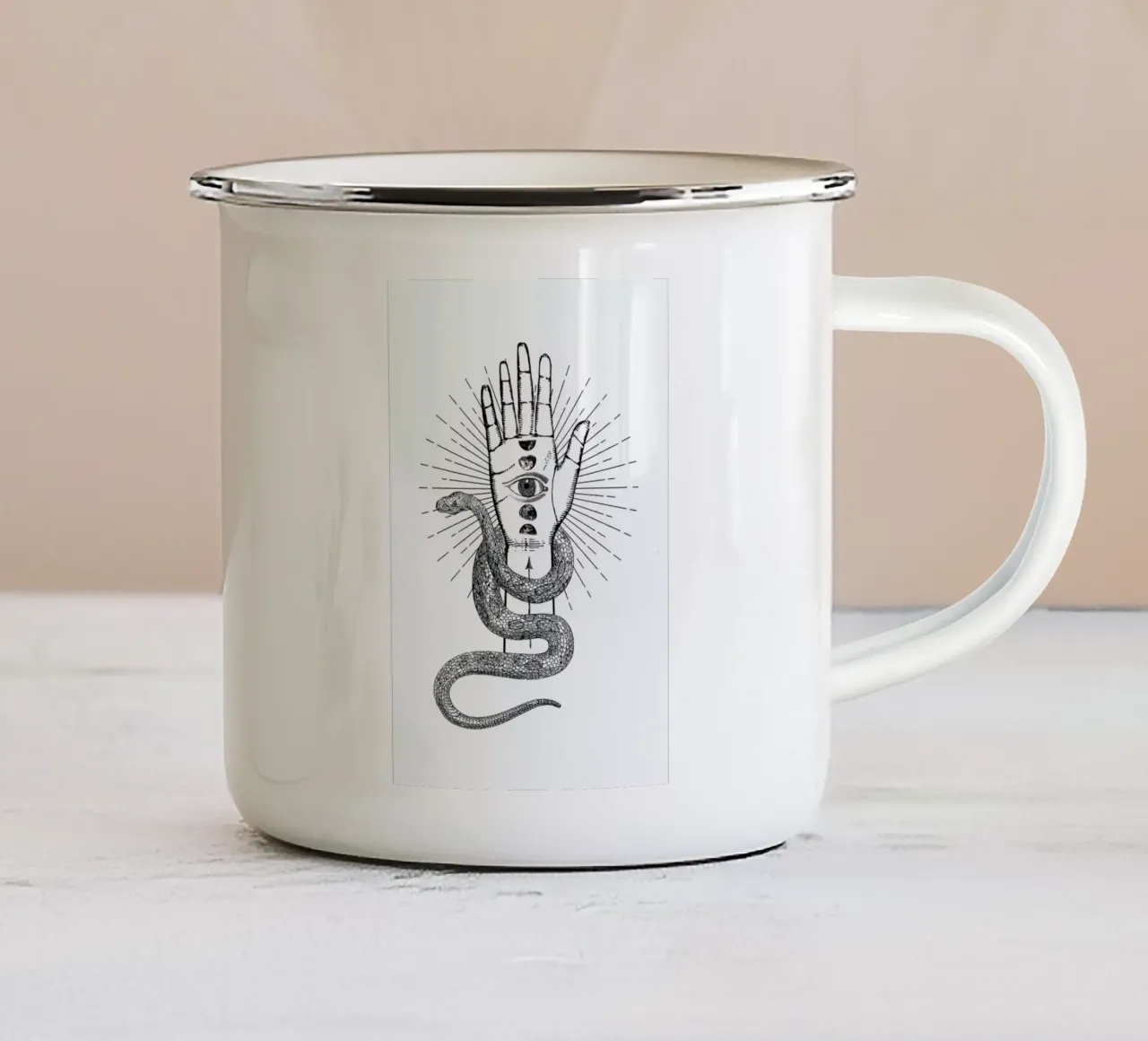 The Future Is Yours tazza in smalto da cafelab