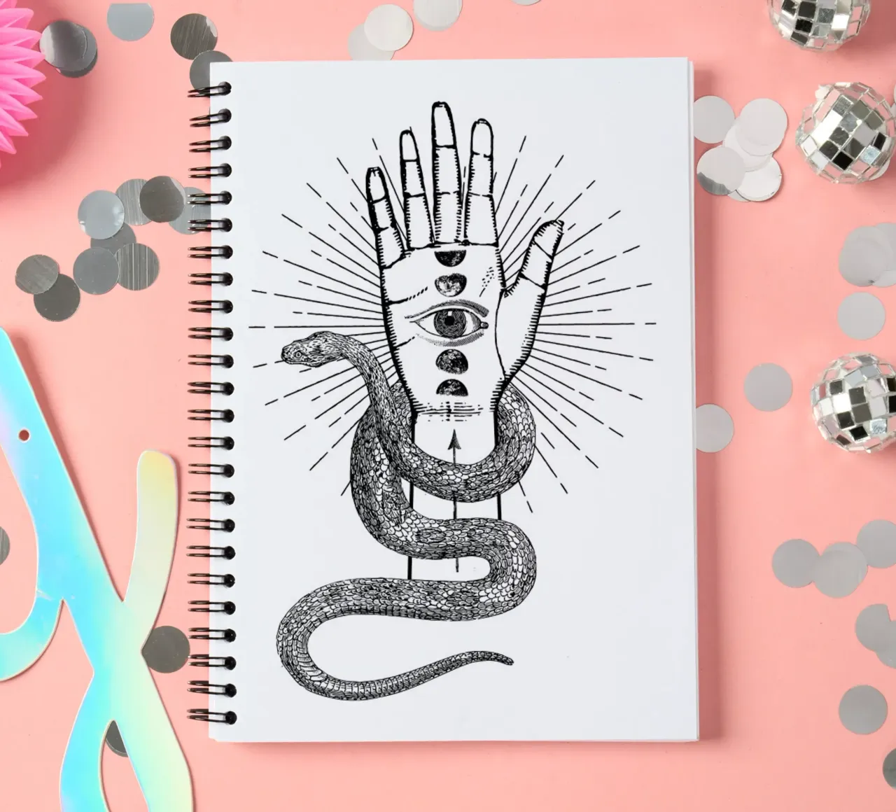 The Future Is Yours spiral notebook by cafelab