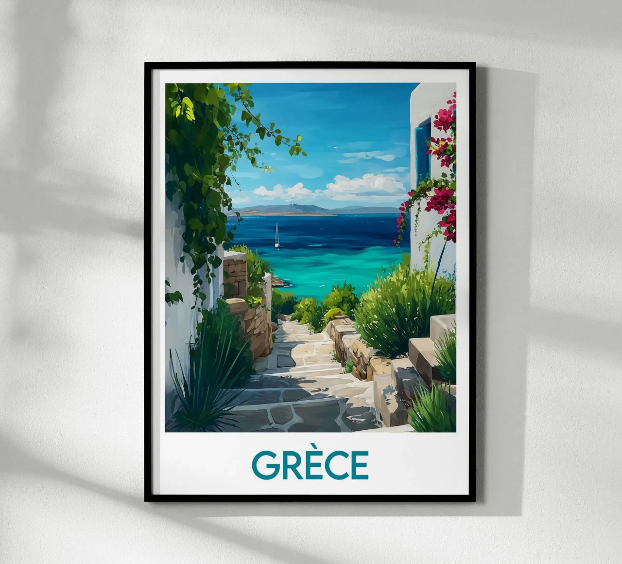 Poster Griechenland Poster von Frame the World