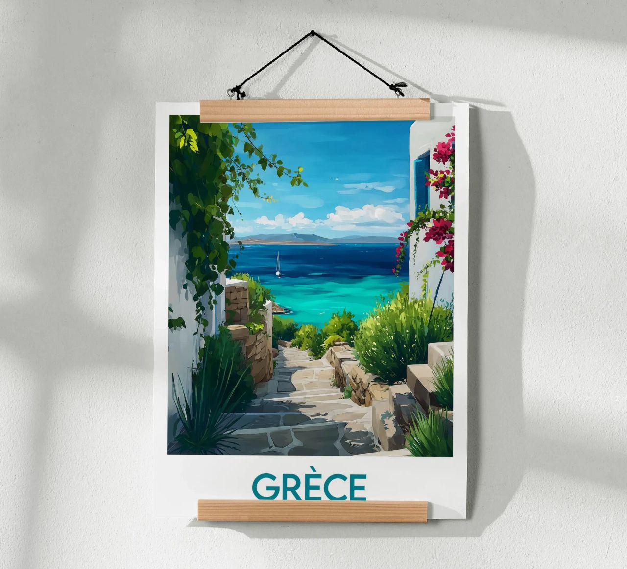 Poster Griechenland Poster von Frame the World