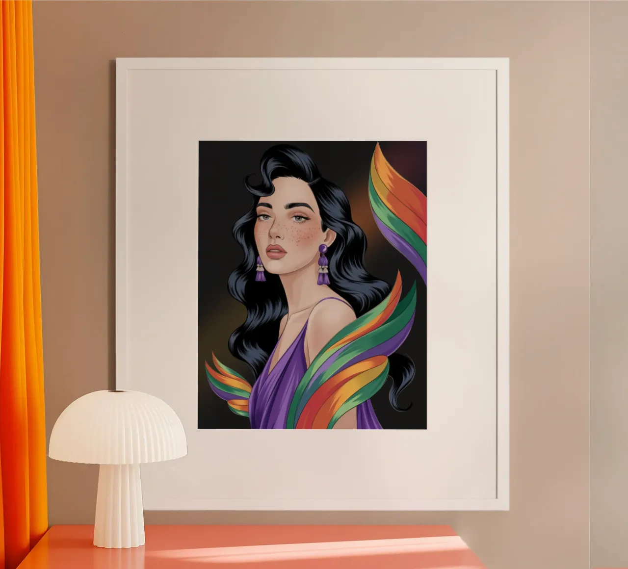Eleganza arcobaleno vibrante poster da Nebula Verse
