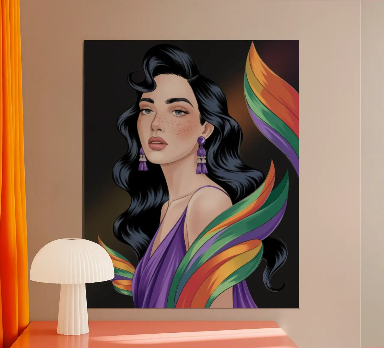 Eleganza arcobaleno vibrante poster da Nebula Verse