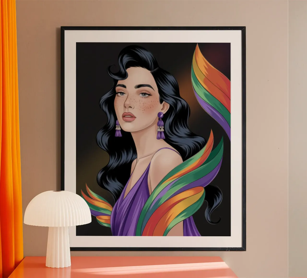 Eleganza arcobaleno vibrante poster da Nebula Verse
