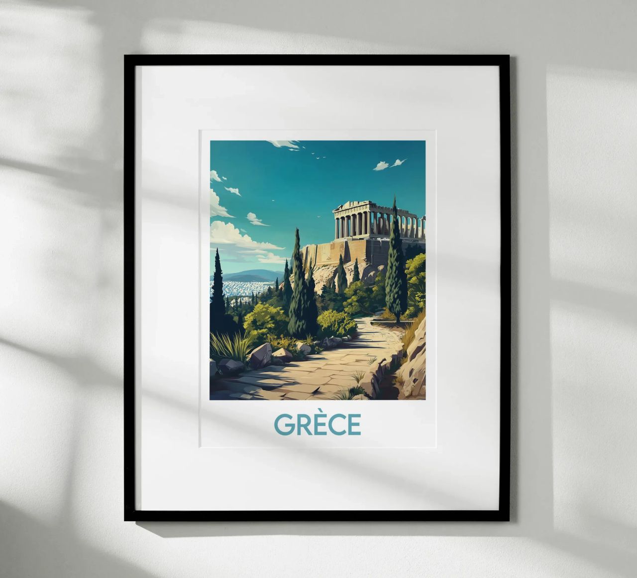 Poster Griechenland Poster von Frame the World