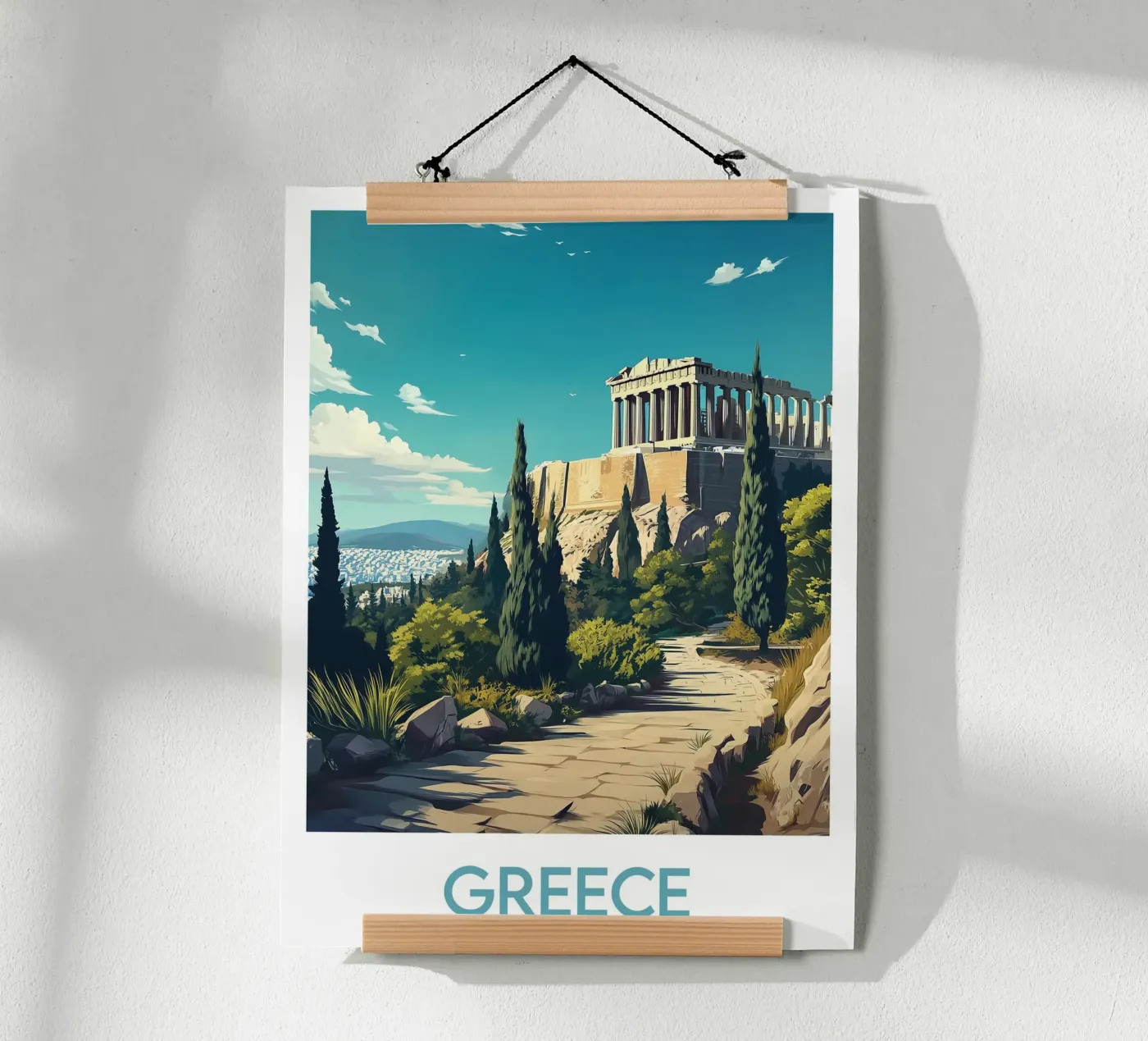 Poster Greece poster by Frame the World