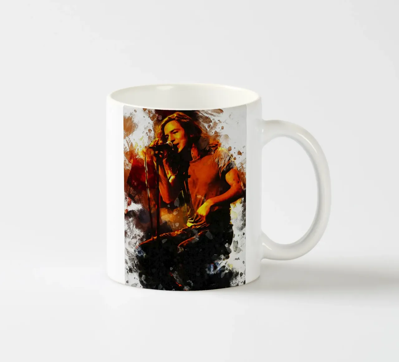 Smudge d'Eddie Vedder de Pearl Jam dans MTV Unplugged mug en céramique de Gunawan Rb