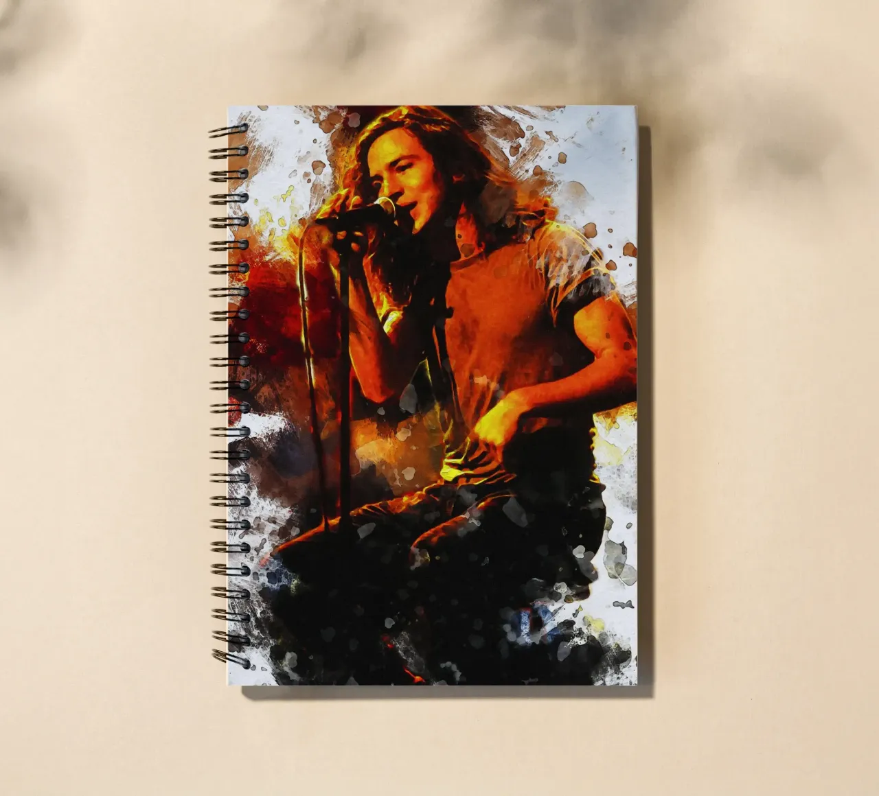 Smudge d'Eddie Vedder de Pearl Jam dans MTV Unplugged carnet à spirale de Gunawan Rb