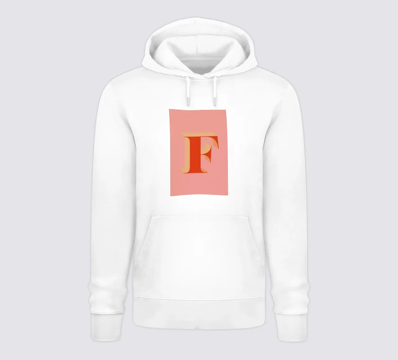 Red F sudadera con capucha de daylight design studio