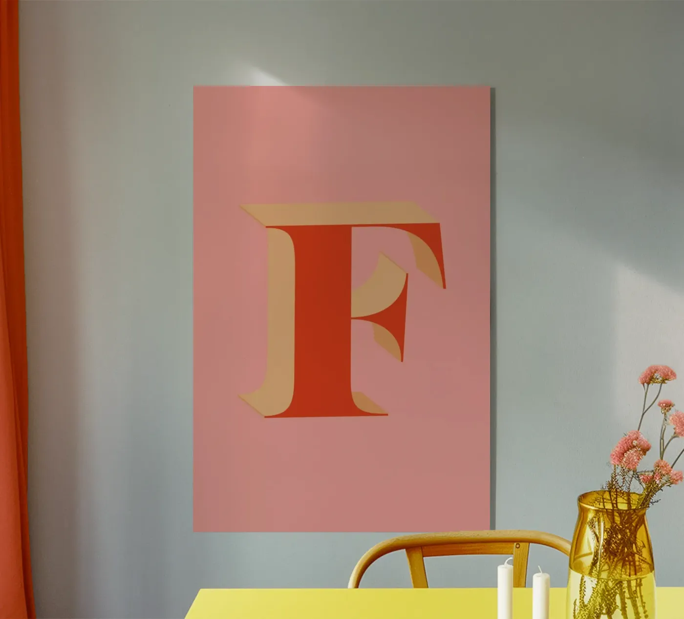 Red F plexiglass da daylight design studio
