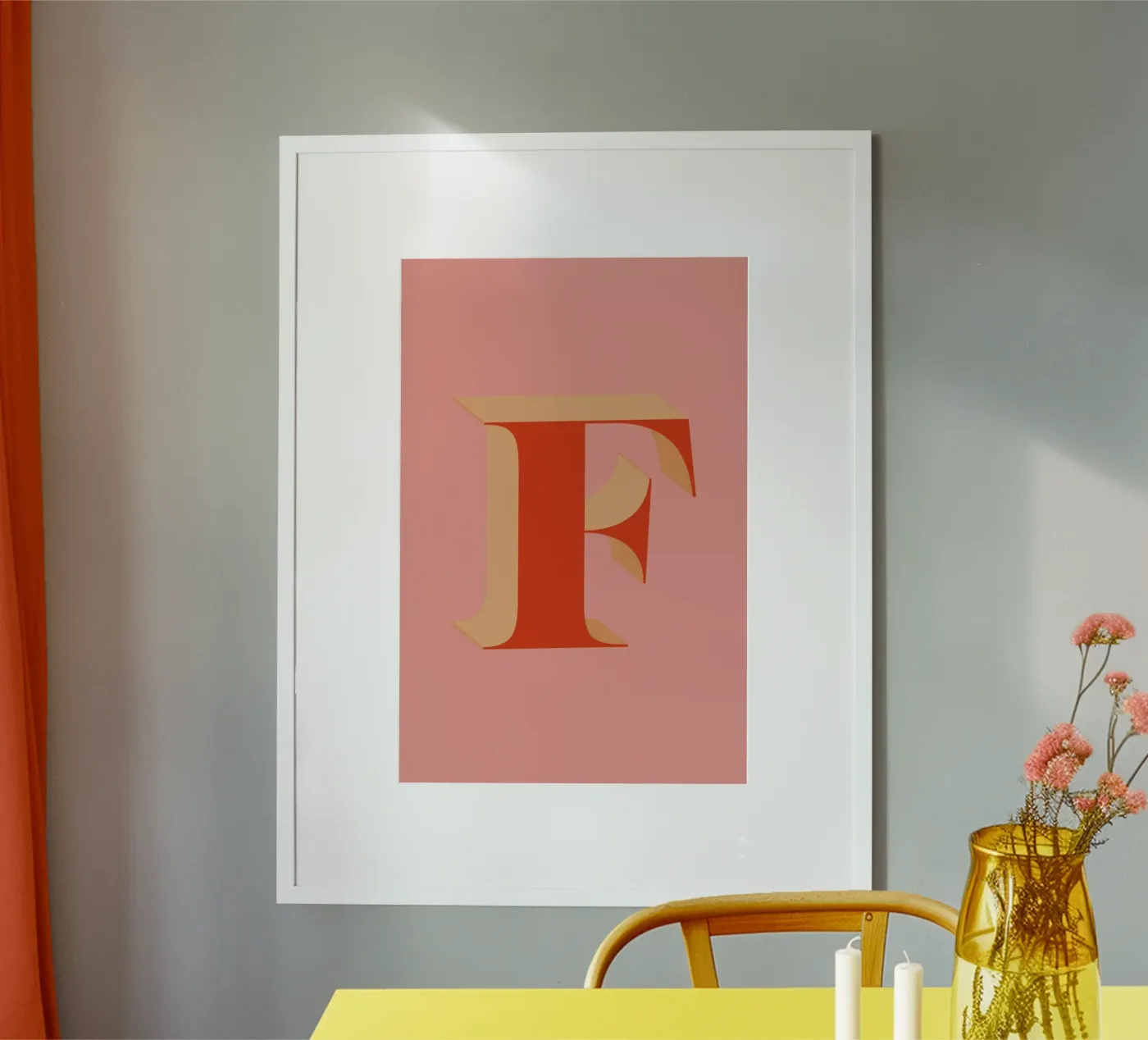 Red F poster da daylight design studio