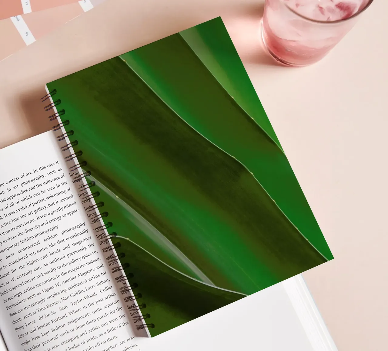 Layered Leaves 3 spiral notebook by Nur Mut