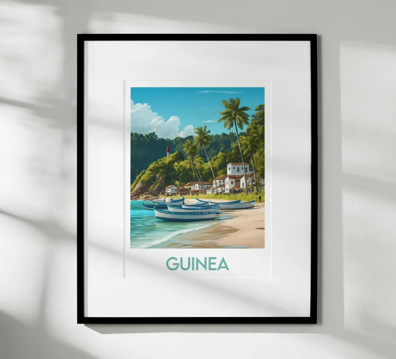 Poster della Guinea poster con telaio in plastica da Frame the World