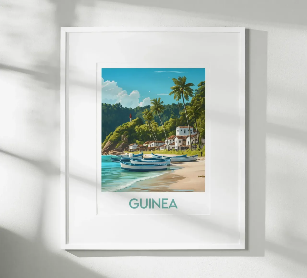 Poster della Guinea poster con telaio in plastica da Frame the World