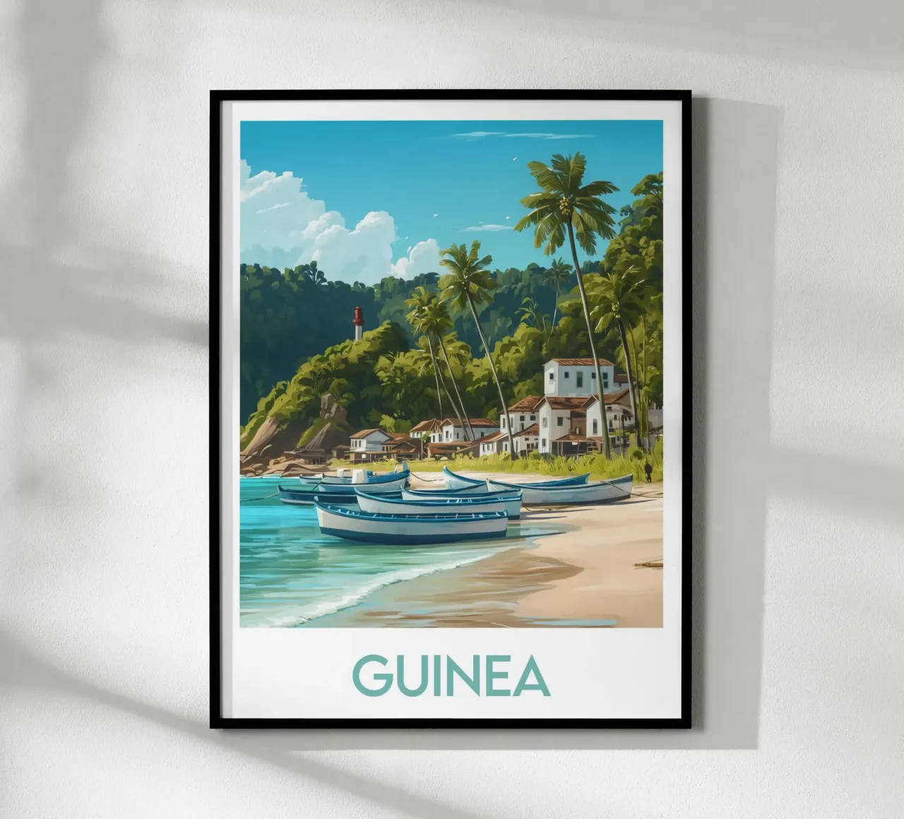 Poster della Guinea poster con telaio in plastica da Frame the World