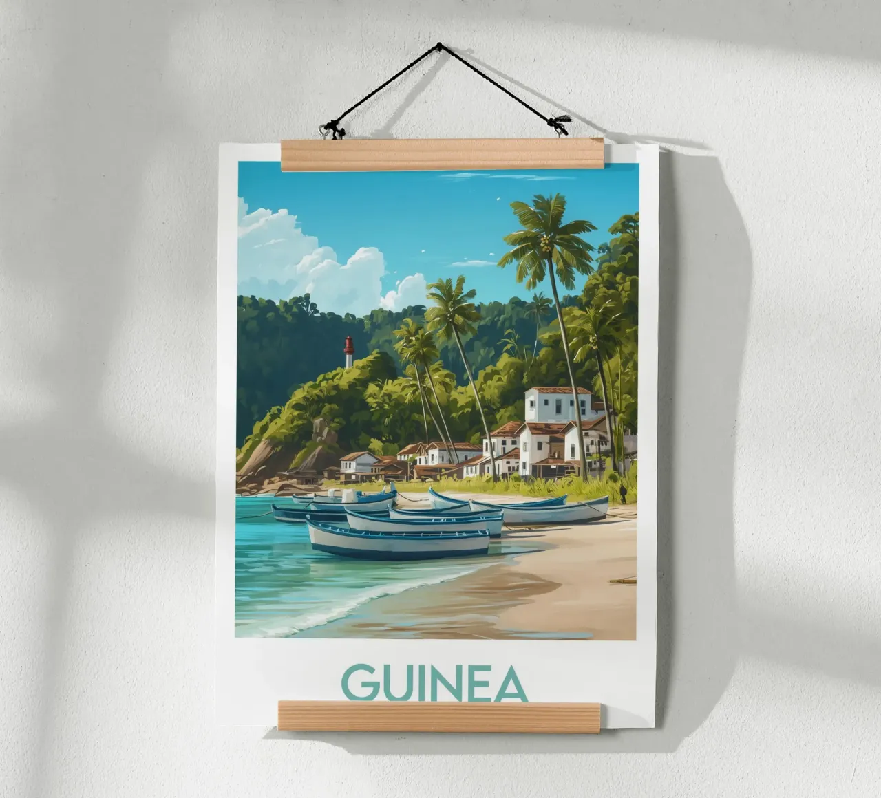 Poster della Guinea poster con telaio in plastica da Frame the World