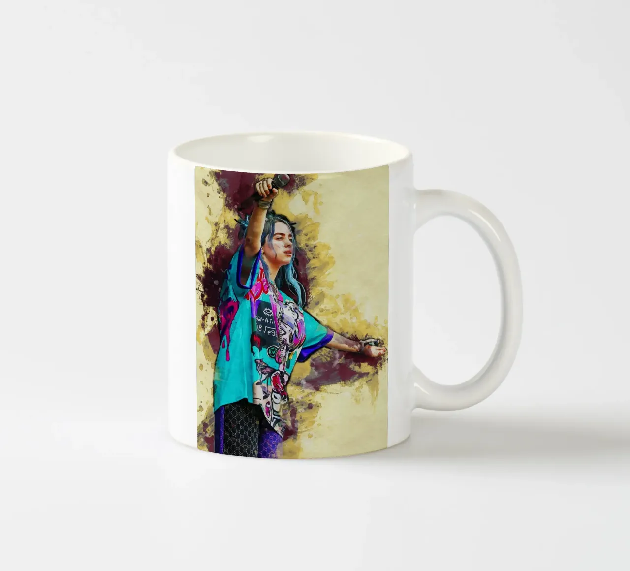 Sbaffo Billie Ellish tazza in ceramica da Gunawan Rb