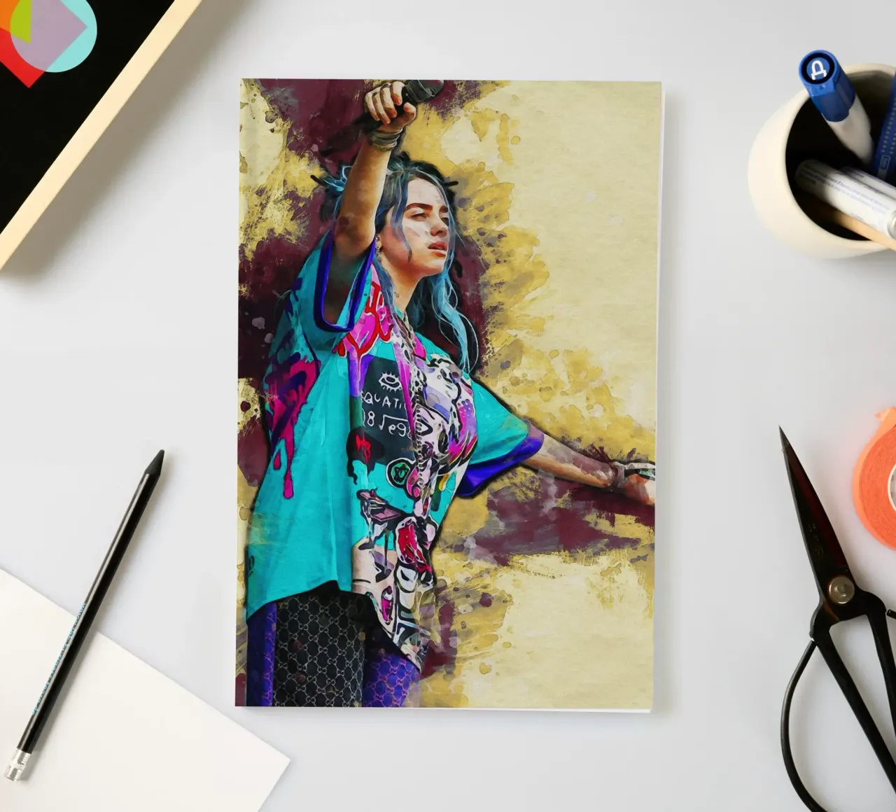 Smudge Billie Ellish notebook by Gunawan Rb