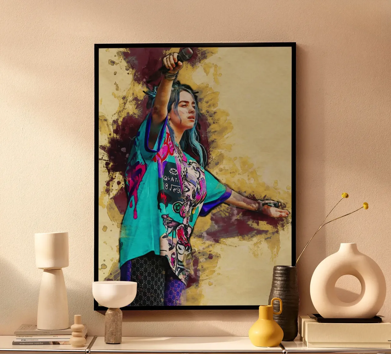 Billie Ellish poster van Gunawan Rb
