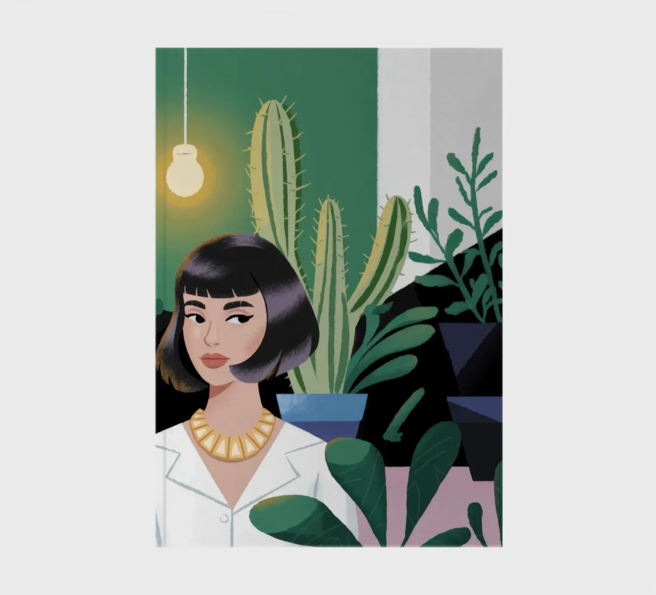 Modern Botanical Serenity notebook by Nebula Verse