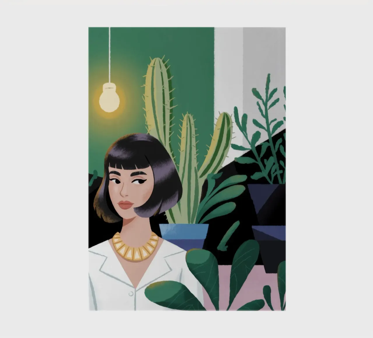 Modern Botanical Serenity notebook by Nebula Verse