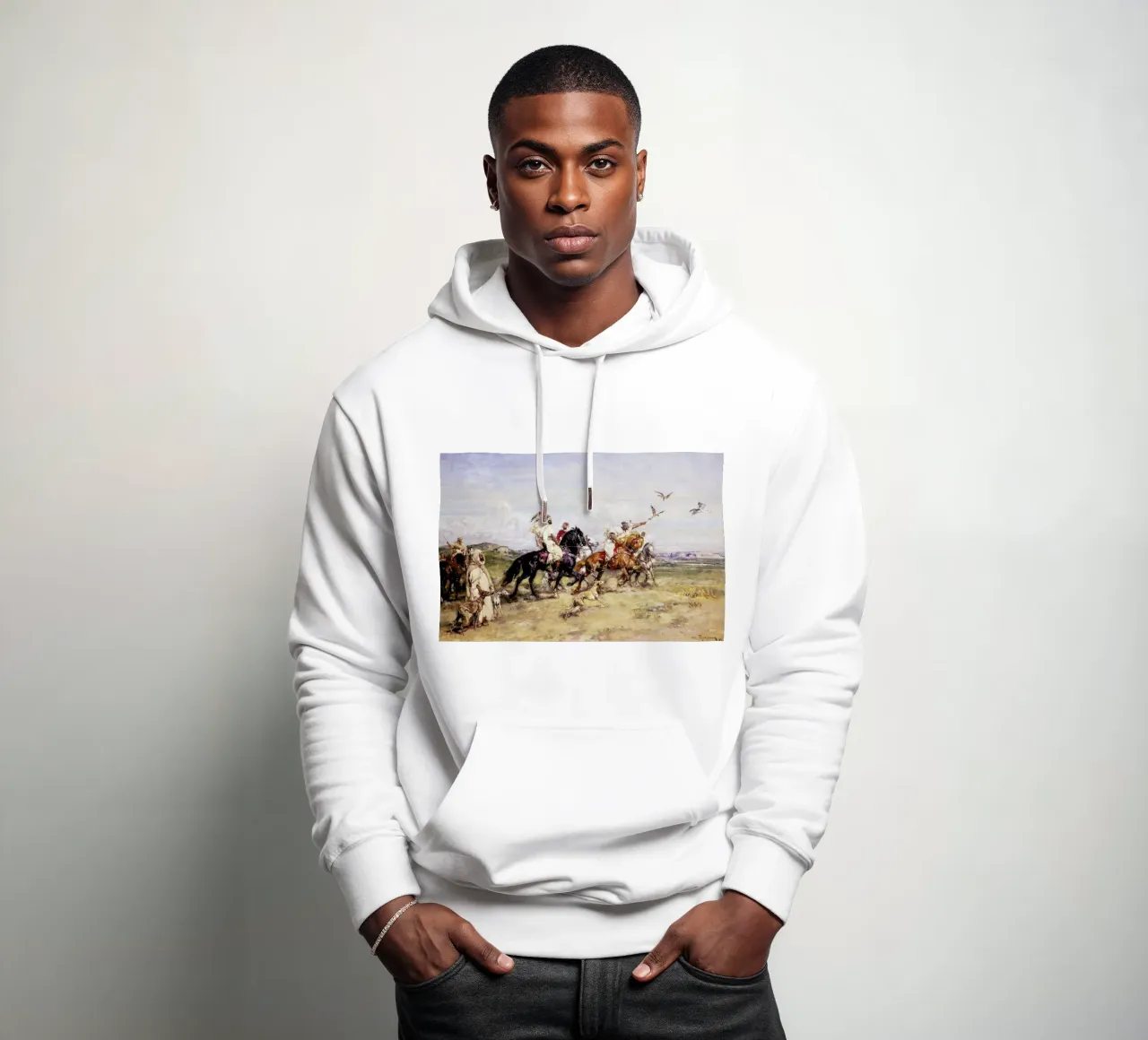 Rousseau - The Falcon Chase felpa con cappuccio da ARTOTHEK