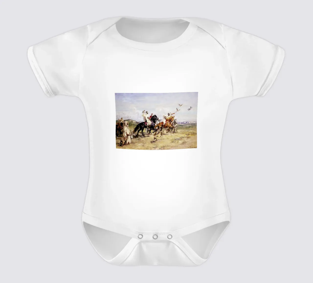Rousseau - The Falcon Chase body neonato maniche corte da ARTOTHEK