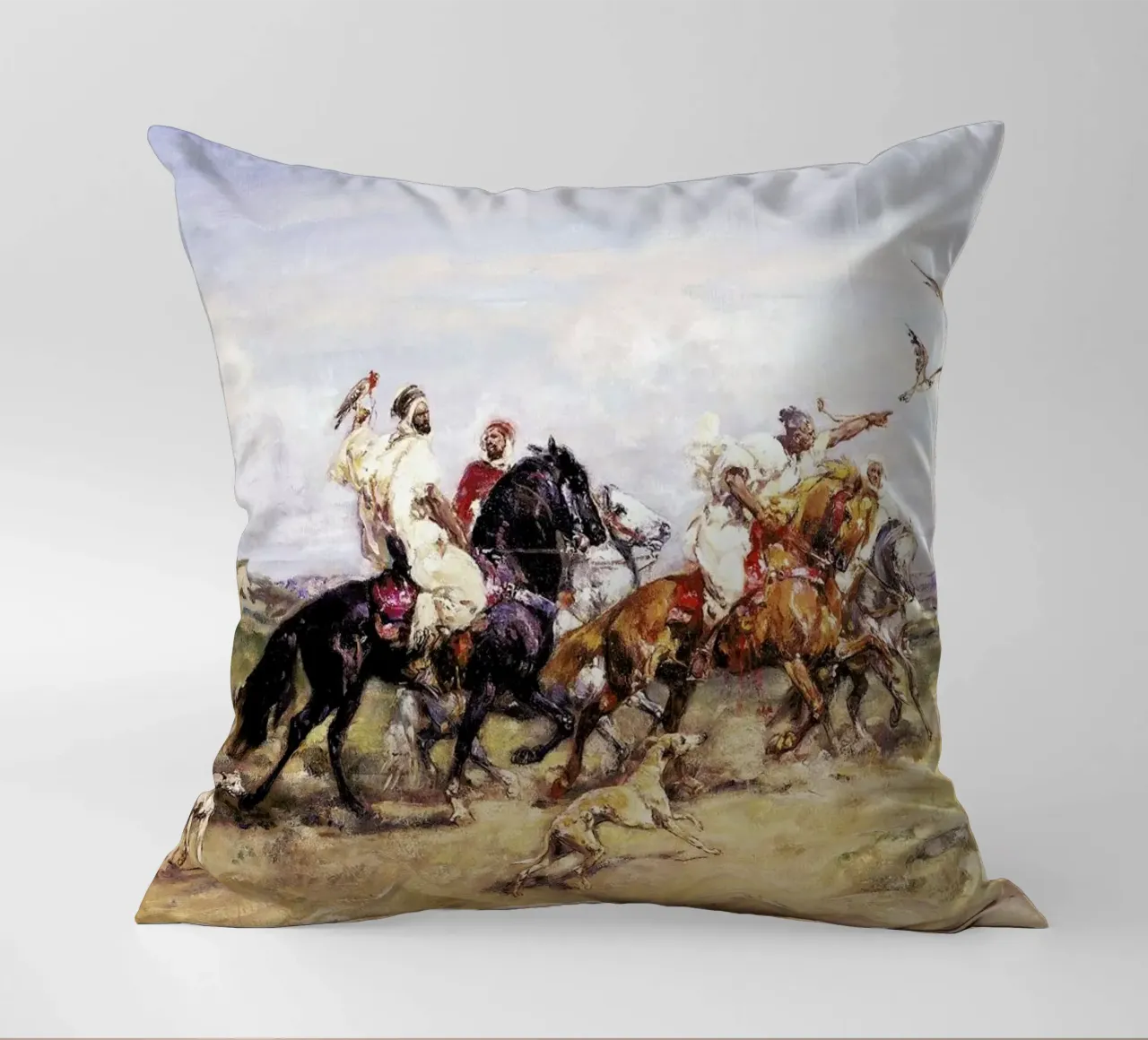 Rousseau - The Falcon Chase cuscino da ARTOTHEK