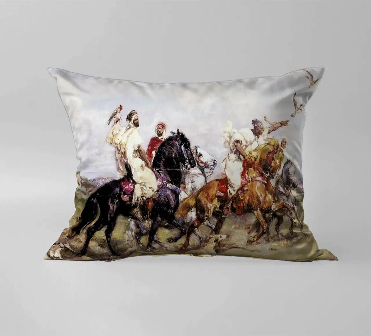 Rousseau - The Falcon Chase cuscino da ARTOTHEK