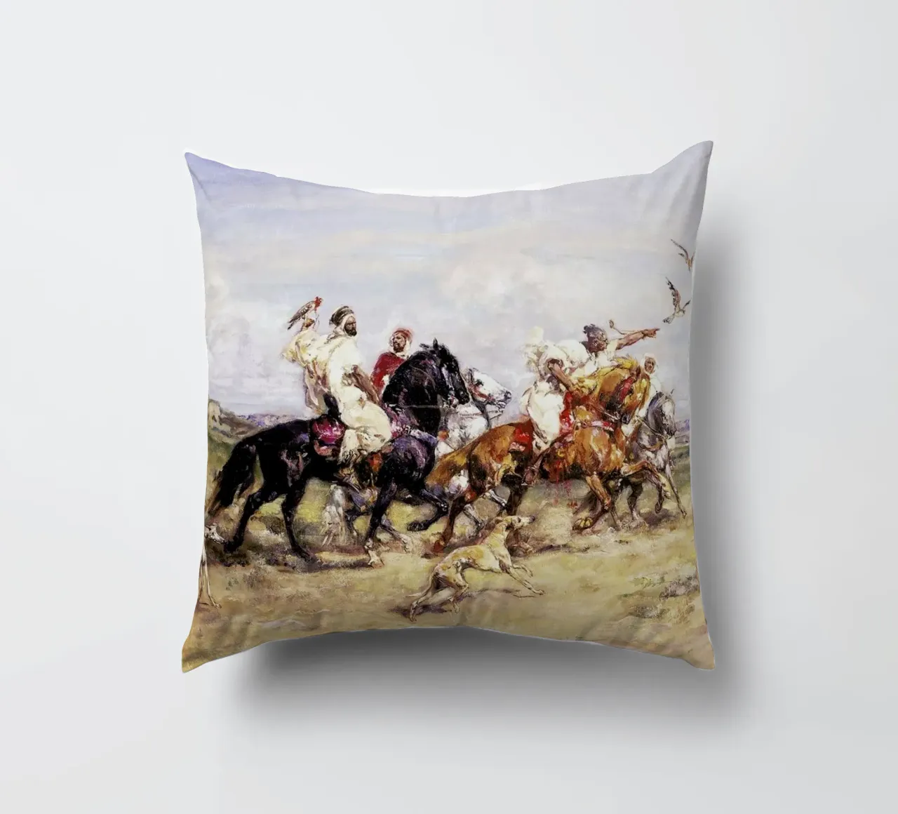 Rousseau - The Falcon Chase cuscino da ARTOTHEK